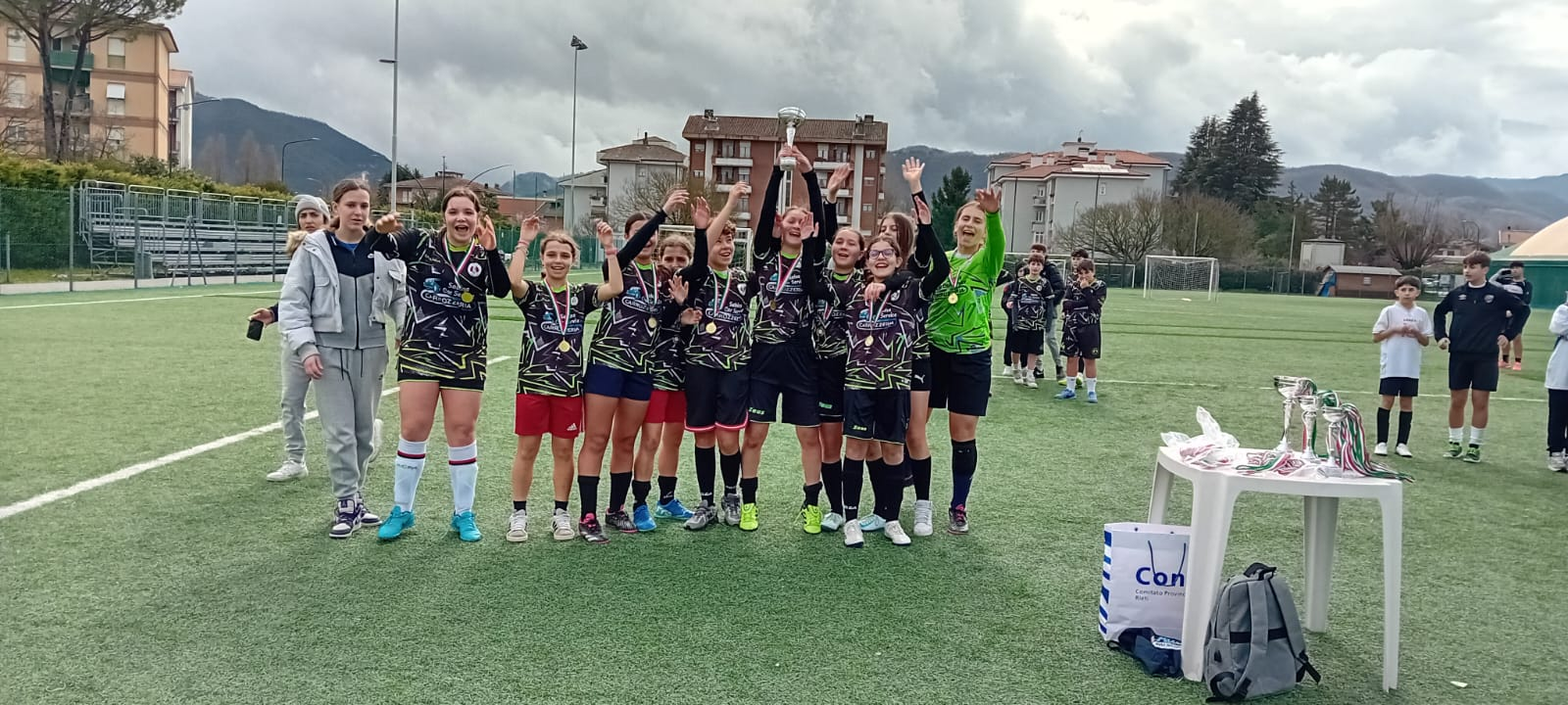 Fase provinciale maschile e femminile calcio a 5, Campo Gudini (Rieti) 
Ragazze PRIME classificate alla fase regionale che si terrà a Roma