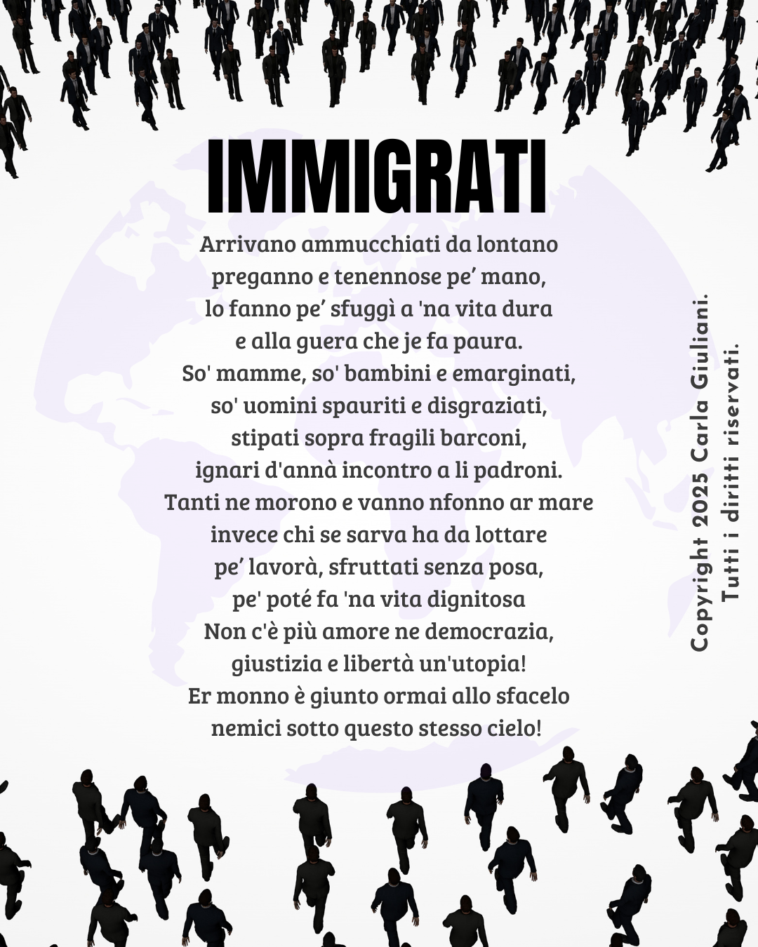Poesia pubblicata in occasione della Giornata internazionale dei diritti dei migranti. DIC 25